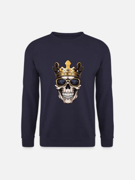 Skull King Crown - Unisex Sweatshirt - navy