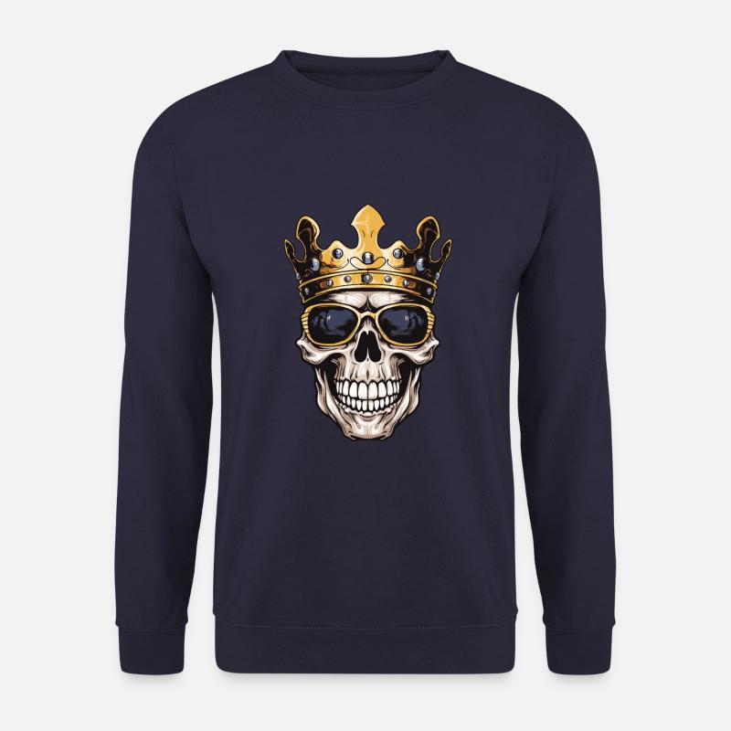 Couronne de Roi Crâne - Sweat-shirt Unisexe - marine