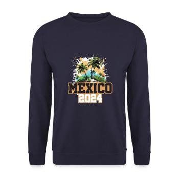 Mexiko 2024 Reisen Urlaub - Unisex Pullover - Navy - Vorne - Alina (178cm) & Michal (187cm)