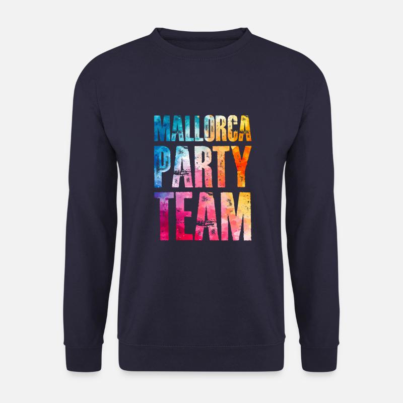 Mallorca Party Team Bunt - Unisex Pullover - Navy
