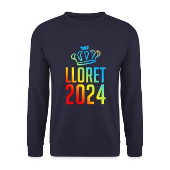 Lloret De Mar 2024 Bunt - Unisex Pullover - Navy - Vorne - Alina (178cm) & Michal (187cm)