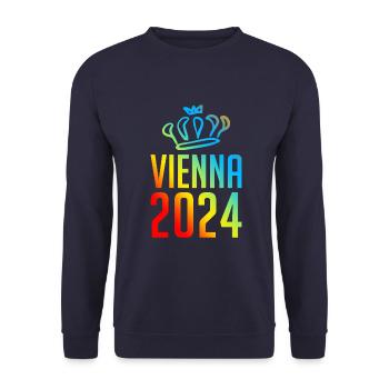 Vienna 2024 Vienna Colorful - Unisex Sweatshirt - navy - Front - Alina (178cm) & Michal (187cm)
