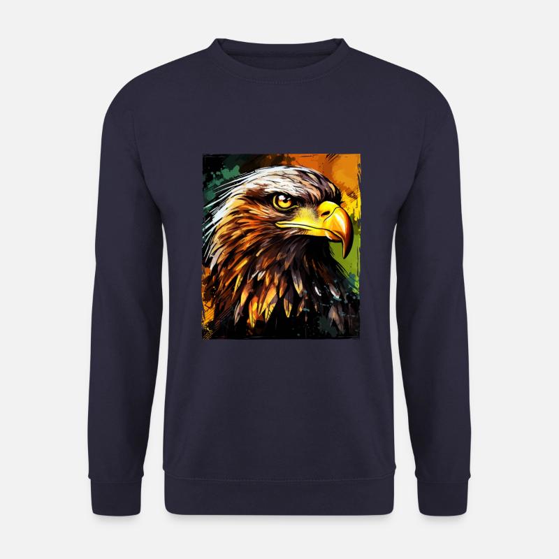 Portrait d’aigle - Sweat-shirt Unisexe - marine