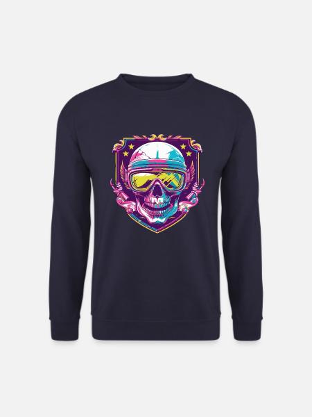 Ski Ski Goggles Skull - Unisex Sweatshirt - navy