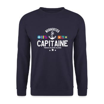 Capitaine Noirmoutier - Sweat-shirt Unisexe - marine - Devant - Alina (178cm) & Michal (187cm)