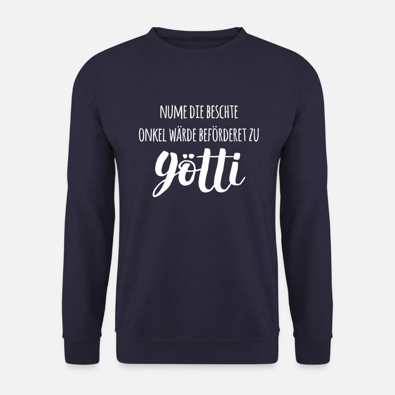 Schweizerdeutsch Bester Onkel wird Patenonkel - Unisex Pullover - Navy