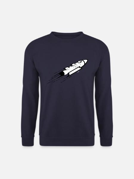 Rakte Weltall Geschenkidee schnell zum Mond - Unisex Pullover - Navy