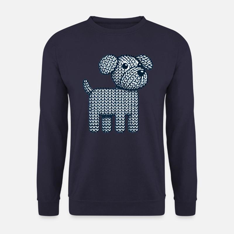 Strick Hund - Unisex Pullover - Navy