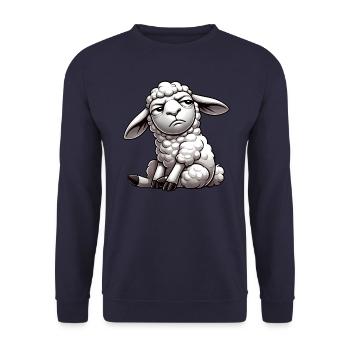 Legendary since May 1Skep965 Vintage 60th Birthday - Unisex Sweatshirt - navy - Front - Alina (178cm) & Michal (187cm)