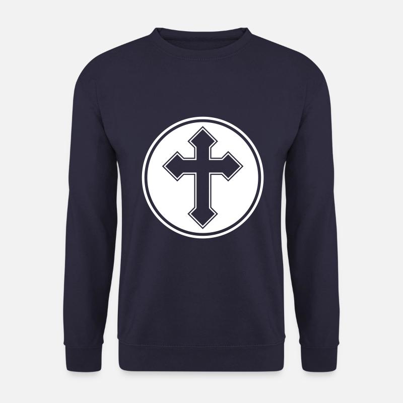 Cross symbol icon - Unisex Sweatshirt - navy