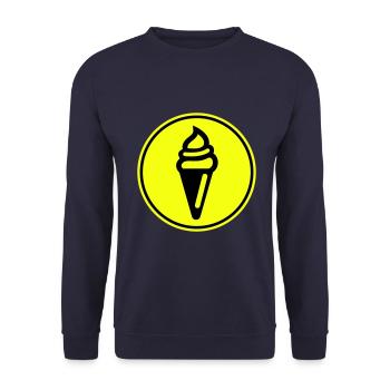 Ice Icon Icon - Unisex Sweatshirt - navy - Front - Alina (178cm) & Michal (187cm)