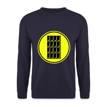 Chocolate Icon Symbol - Unisex Sweatshirt - navy - Front - Alina (178cm) & Michal (187cm)