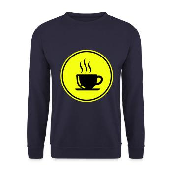 Coffee cup - Unisex Sweatshirt - navy - Front - Alina (178cm) & Michal (187cm)