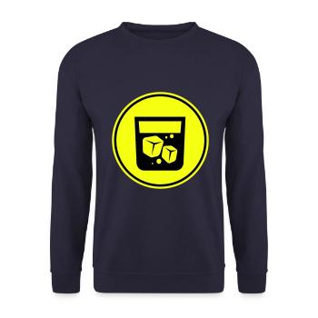 Whisky Icon - Unisex Sweatshirt - navy - Front - Alina (178cm) & Michal (187cm)