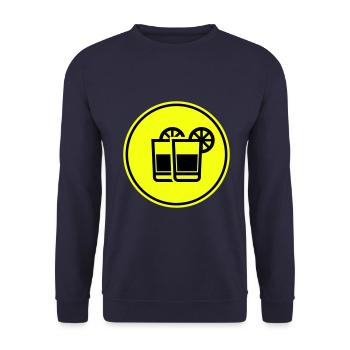 Cocktail Icon - Unisex Pullover - Navy - Vorne - Alina (178cm) & Michal (187cm)