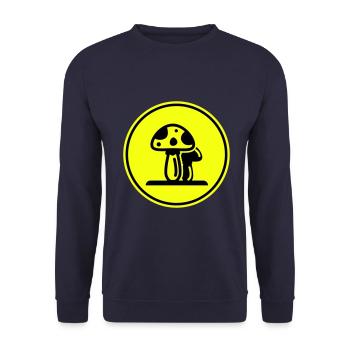 Symbole des champignons - Sweat-shirt Unisexe - marine - Devant - Alina (178cm) & Michal (187cm)