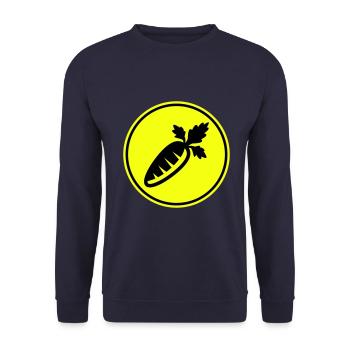 Symbole de la carotte - Sweat-shirt Unisexe - marine - Devant - Alina (178cm) & Michal (187cm)