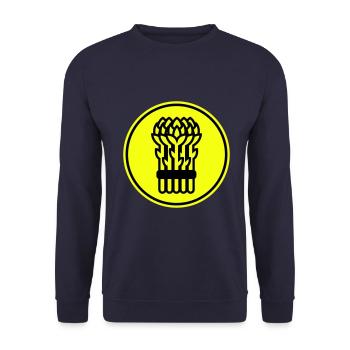 Cercle d’icônes d’asperges - Sweat-shirt Unisexe - marine - Devant - Alina (178cm) & Michal (187cm)