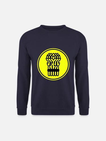 Asparagus icon circle - Unisex Sweatshirt - navy