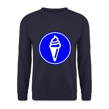 Icône d’icône de glace - Sweat-shirt Unisexe - marine - Devant - Alina (178cm) & Michal (187cm)