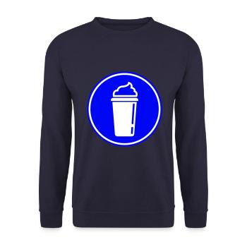 Coffee Icon - Unisex Sweatshirt - navy - Front - Alina (178cm) & Michal (187cm)