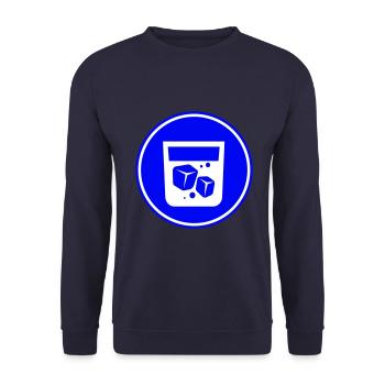 Whisky Icon - Unisex Pullover - Navy - Vorne - Alina (178cm) & Michal (187cm)