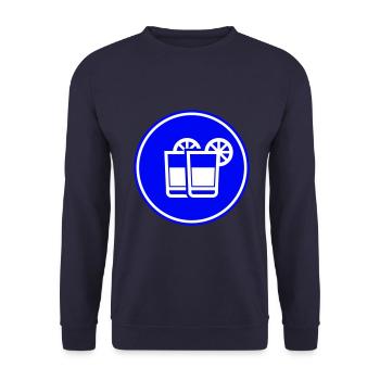Cocktail Icon - Unisex Pullover - Navy - Vorne - Alina (178cm) & Michal (187cm)