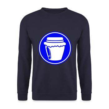 Honey symbol beekeeper - Unisex Sweatshirt - navy - Front - Alina (178cm) & Michal (187cm)