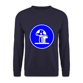 Symbole des champignons - Sweat-shirt Unisexe - marine - Devant - Alina (178cm) & Michal (187cm)