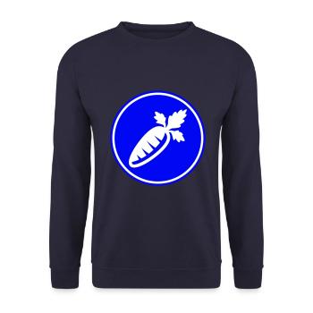 Symbole de la carotte - Sweat-shirt Unisexe - marine - Devant - Alina (178cm) & Michal (187cm)
