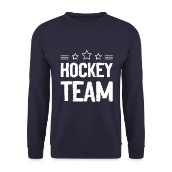 Hockey Team - Unisex Sweatshirt - navy - Front - Alina (178cm) & Michal (187cm)