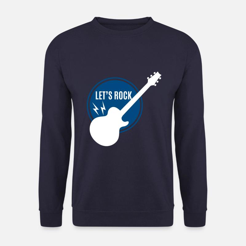 Gitarre - Guitar / Let's Rock !!!! ROCKBAND - Unisex Pullover - Navy