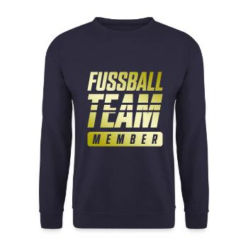 Football Team - Unisex Sweatshirt - navy - Front - Alina (178cm) & Michal (187cm)
