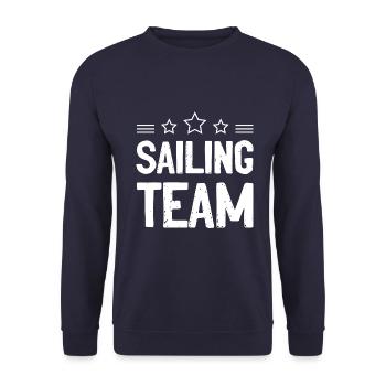 Équipe de voile - Sweat-shirt Unisexe - marine - Devant - Alina (178cm) & Michal (187cm)