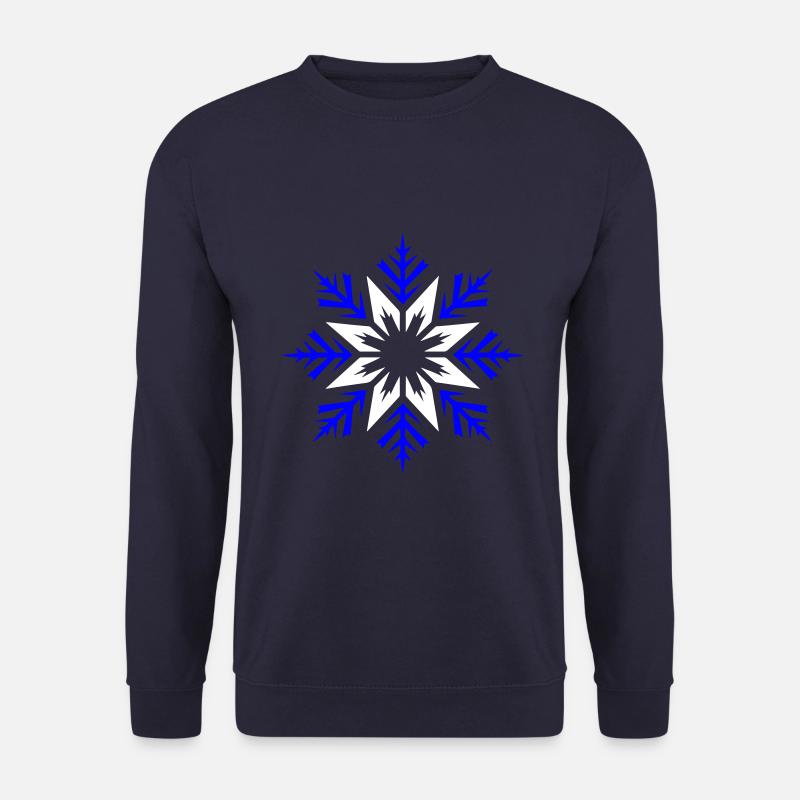 Schneeflocke Winter Schnee - Unisex Pullover - Navy