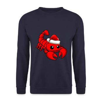 Noël comique du Scorpion - Sweat-shirt Unisexe - marine - Devant - Alina (178cm) & Michal (187cm)
