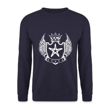 starfish icon icon - Unisex Sweatshirt - navy - Front - Alina (178cm) & Michal (187cm)