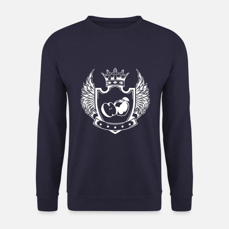 Apfel schild - Unisex Pullover - Navy
