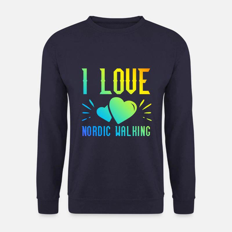 Ich liebe Nordic Walking - Unisex Pullover - Navy