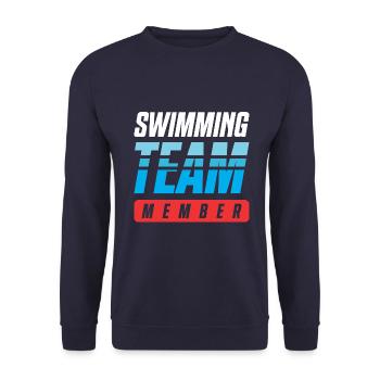 Équipe de natation - Sweat-shirt Unisexe - marine - Devant - Alina (178cm) & Michal (187cm)
