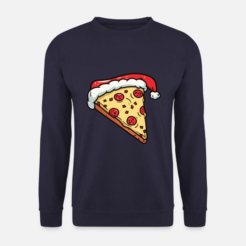 Pizza Christmas Comic - Unisex Sweatshirt - navy
