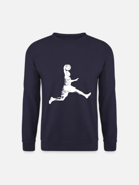 Basketball Silhouette - Unisex Pullover - Navy