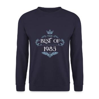 1985 best of - Unisex Pullover - Navy - Vorne - Alina (178cm) & Michal (187cm)