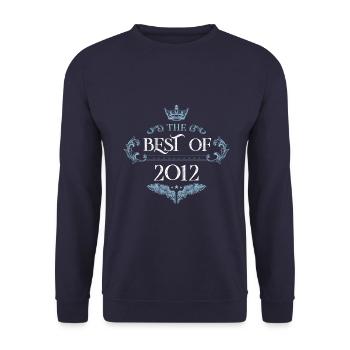2012 best of - Unisex Sweatshirt - navy - Front - Alina (178cm) & Michal (187cm)
