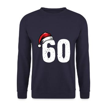 60 Numéro de Noël - Sweat-shirt Unisexe - marine - Devant - Alina (178cm) & Michal (187cm)