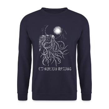 CTHULHU RISING - Unisex Sweatshirt - navy - Front - Alina (178cm) & Michal (187cm)