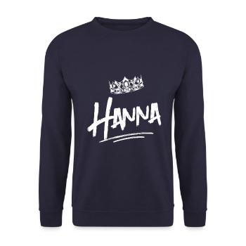 Hanna - Unisex Pullover - Navy - Vorne - Alina (178cm) & Michal (187cm)