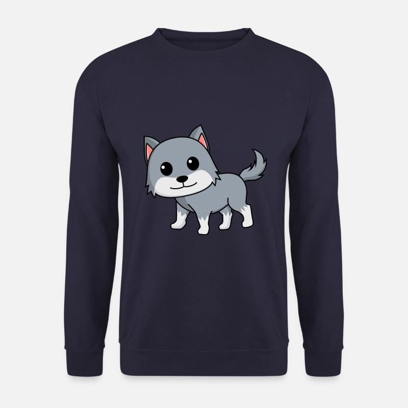 Wolf Comic Animal - Unisex Sweatshirt - navy