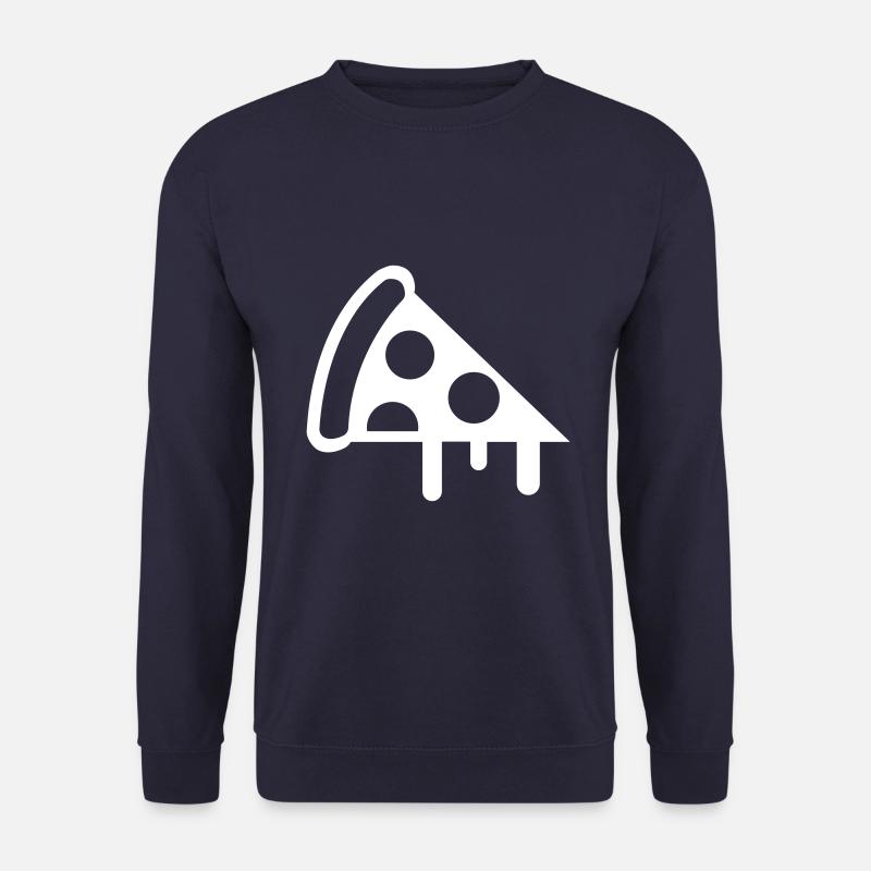 Pizza Icon Silhouette - Unisex Sweatshirt - navy
