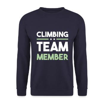 Climbing Team - Unisex Sweatshirt - navy - Front - Alina (178cm) & Michal (187cm)